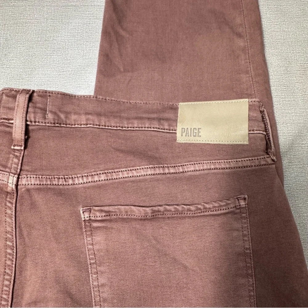 NWT New PAIGE Lennox Slim Fit Jeans in Vintage Twilight Rouge Size 40